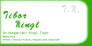 tibor mingl business card